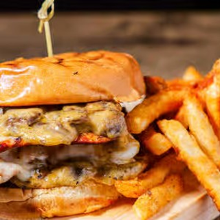 Mushroom Chicken Burger